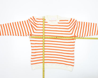 Womens UK Size 16 Savida Orange Pullover Jumper