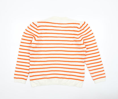 Womens UK Size 16 Savida Orange Pullover Jumper