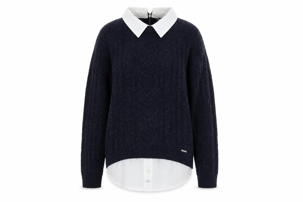 Womens UK Size 12 Lee Cooper Blue Pullover Jumper