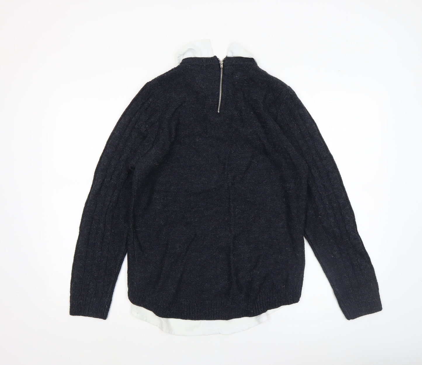 Womens UK Size 12 Lee Cooper Blue Pullover Jumper