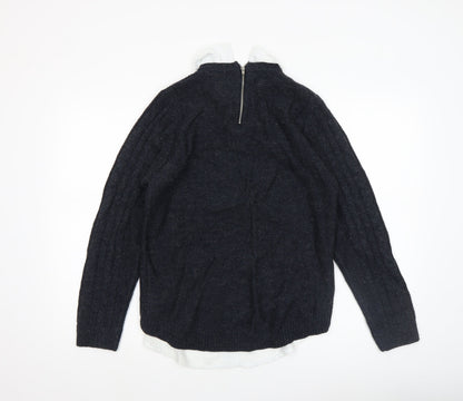 Womens UK Size 12 Lee Cooper Blue Pullover Jumper