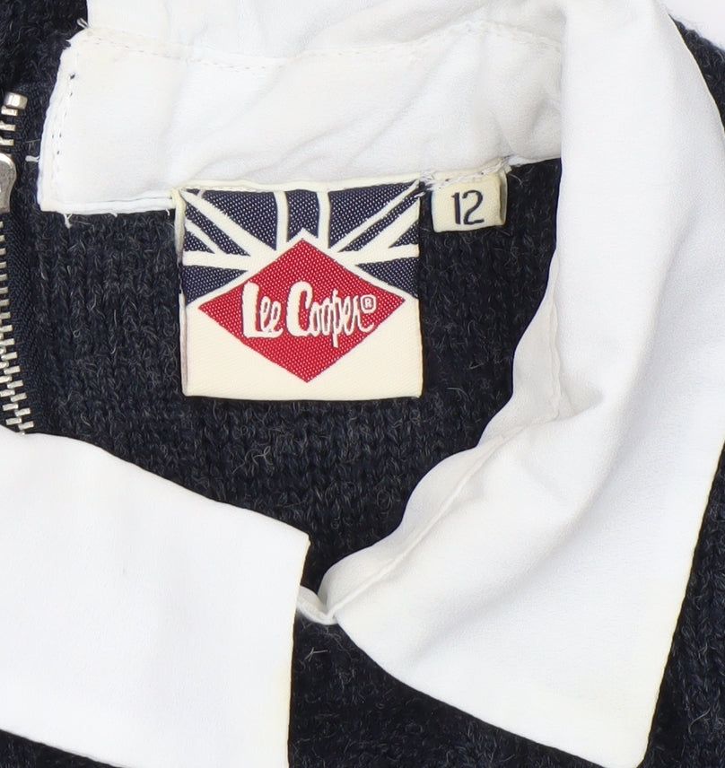 Womens UK Size 12 Lee Cooper Blue Pullover Jumper