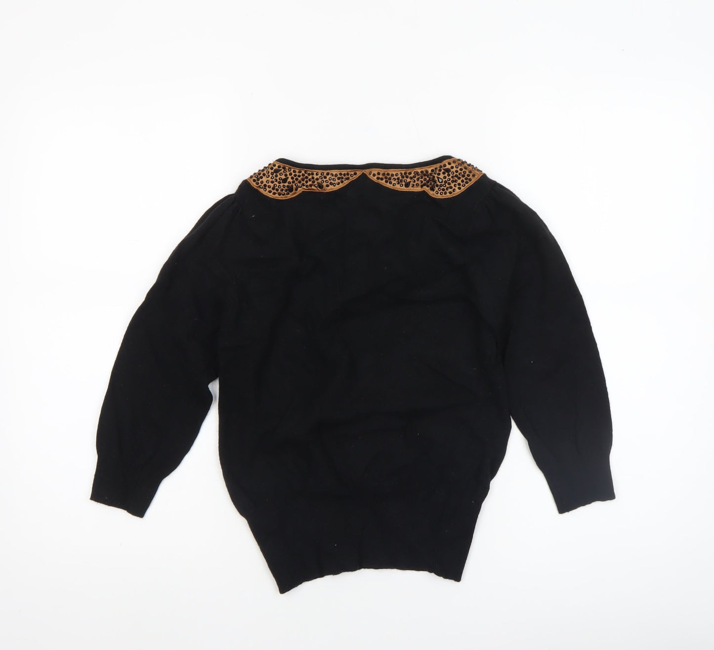 Womens UK Size S Monsoon Black Pullover Jumper