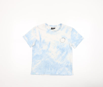 Womens UK Size XS Diesel Blue Basic T-Shirt