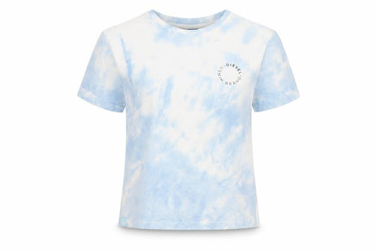 Womens UK Size XS Diesel Blue Basic T-Shirt