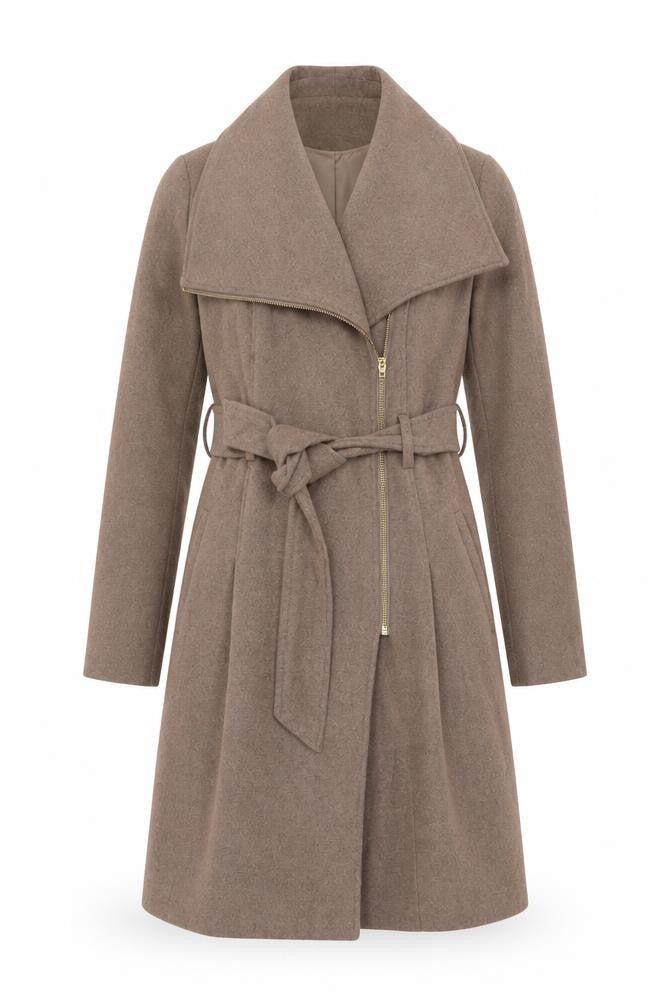 Womens UK Size 8 George Beige Overcoat
