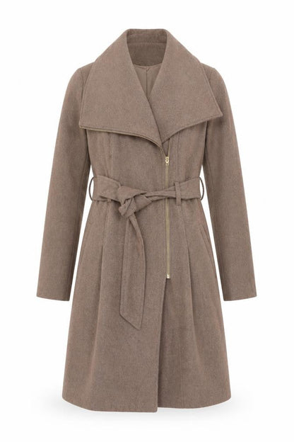 Womens UK Size 8 George Beige Overcoat