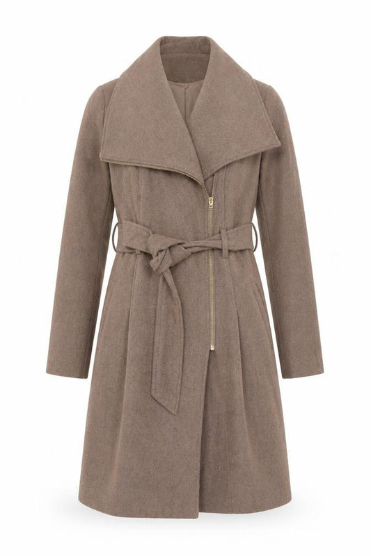 Womens UK Size 8 George Beige Overcoat