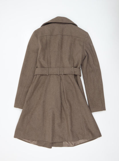 Womens UK Size 8 George Beige Overcoat