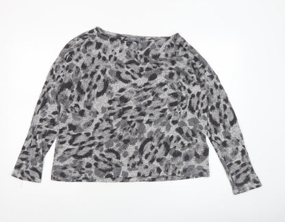 Womens UK Size 14 Principles Grey Basic Blouse