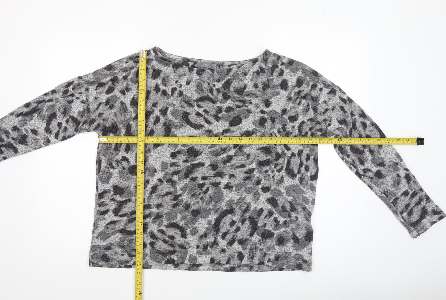 Womens UK Size 14 Principles Grey Basic Blouse
