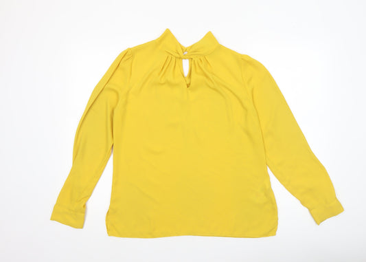 Womens UK Size 12 Dorothy Perkins Yellow Tunic Blouse