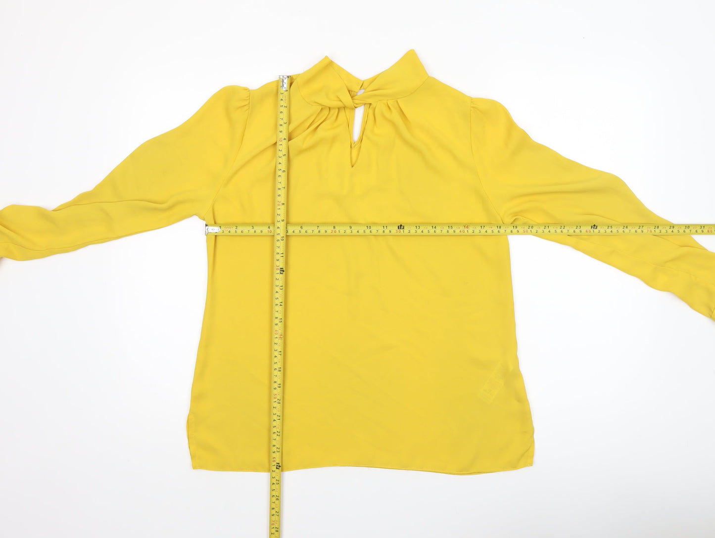 Womens UK Size 12 Dorothy Perkins Yellow Tunic Blouse