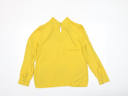 Womens UK Size 12 Dorothy Perkins Yellow Tunic Blouse