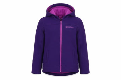 Girls UK Size 7-8 Years Mountain Warehouse Purple Soft Shell