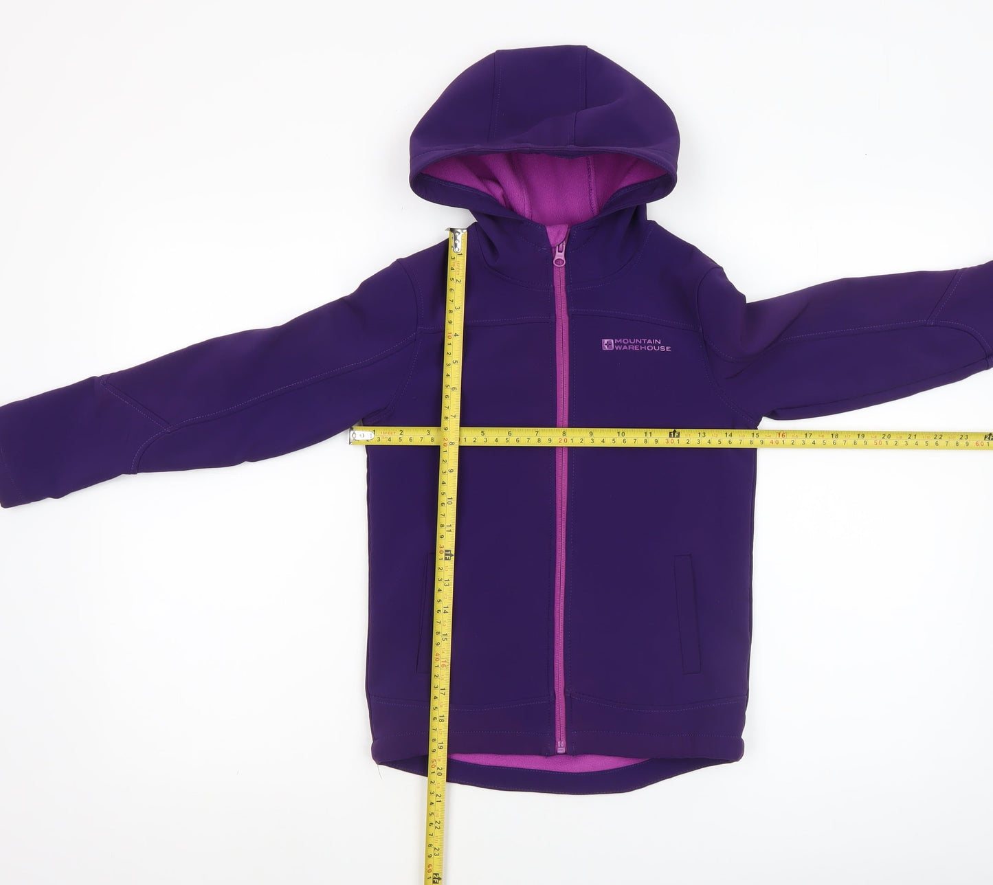 Girls UK Size 7-8 Years Mountain Warehouse Purple Soft Shell