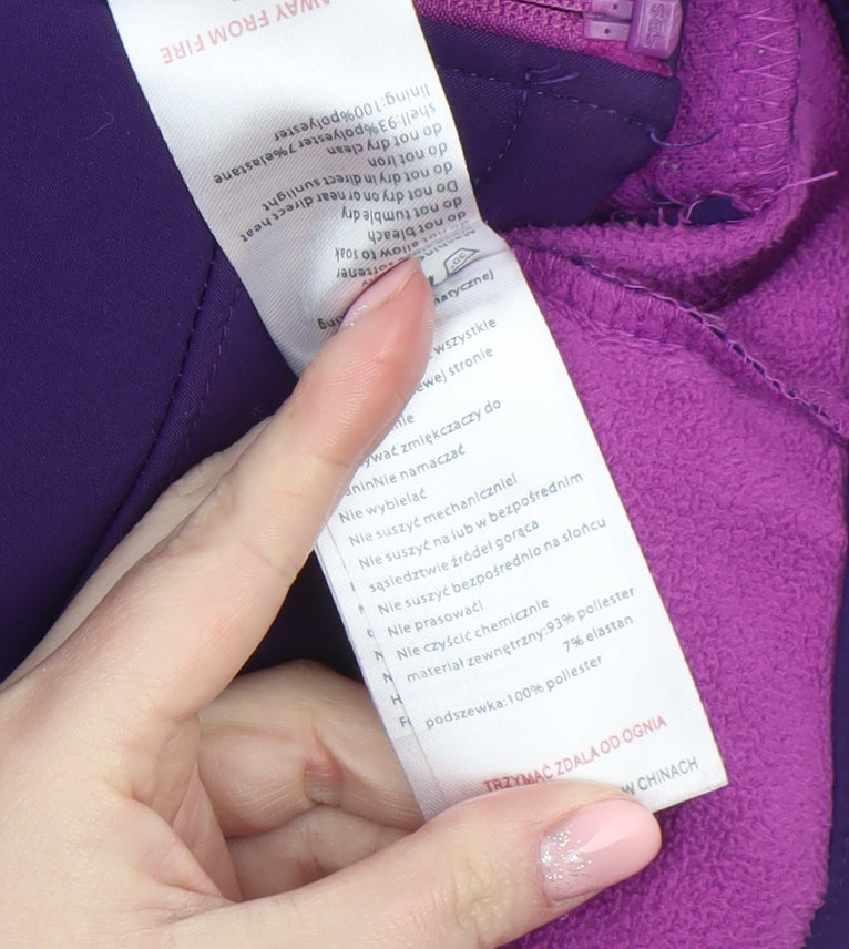 Girls UK Size 7-8 Years Mountain Warehouse Purple Soft Shell