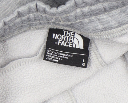 The North Face Boys Grey Fleece Sweat Shorts Size L Activewear