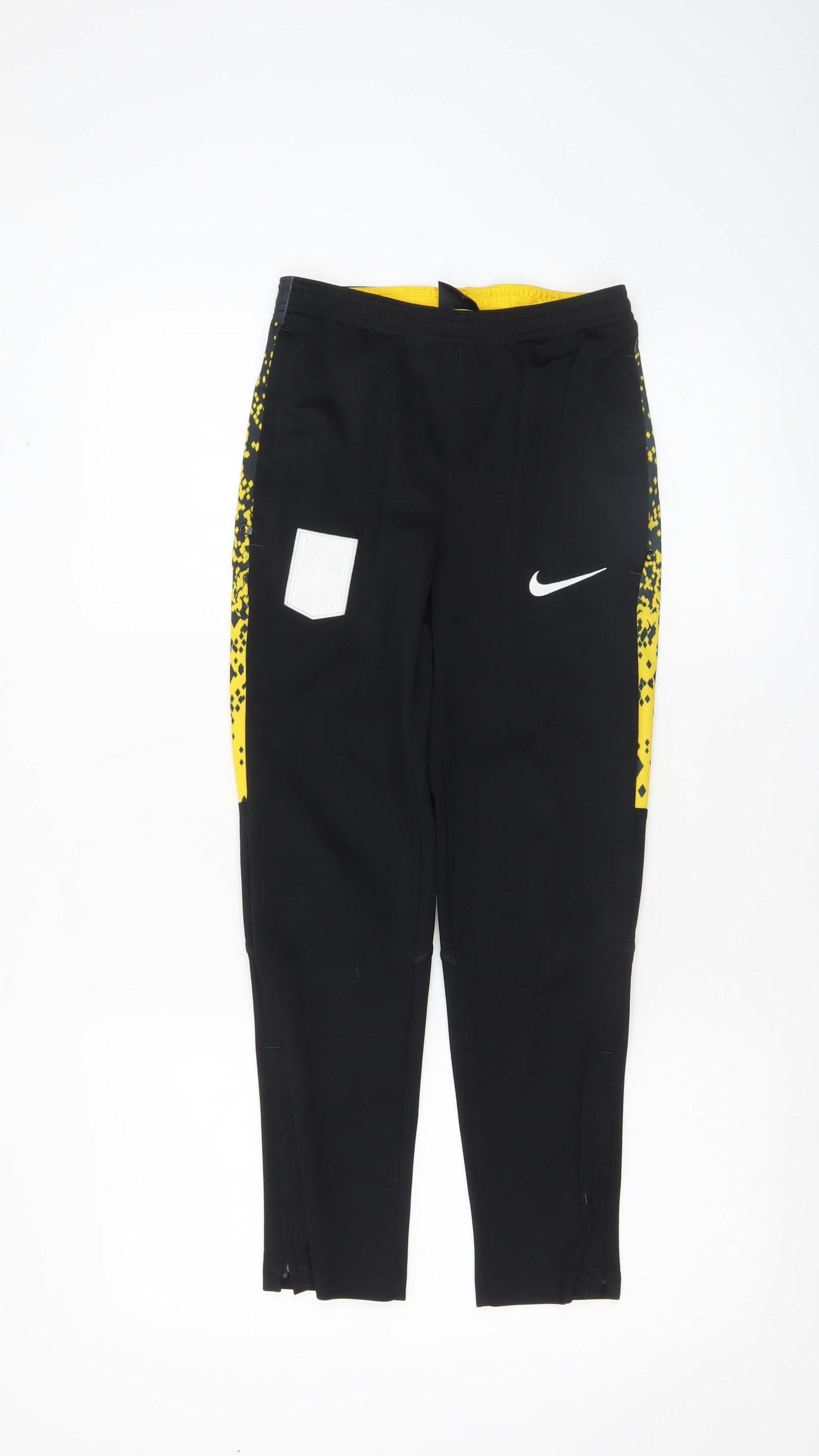 Boys UK Size 10-12 Years Nike Regular Fit Jogger Black Trousers