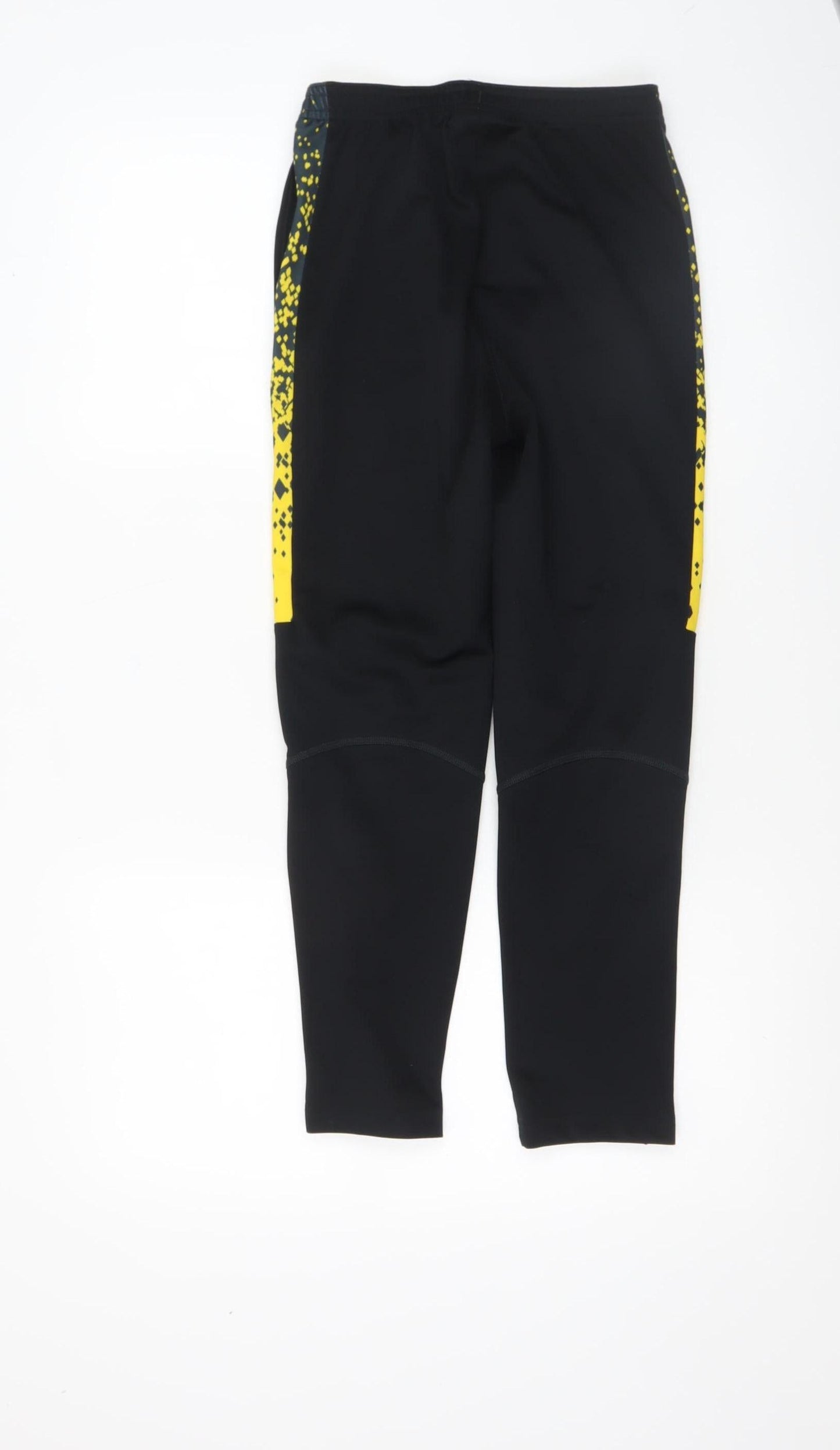 Boys UK Size 10-12 Years Nike Regular Fit Jogger Black Trousers