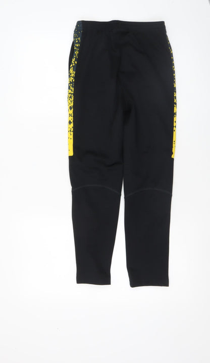 Boys UK Size 10-12 Years Nike Regular Fit Jogger Black Trousers