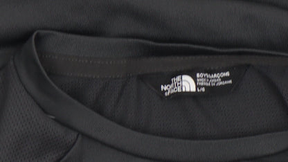 The North Face Boys Black Short Sleeve Active T-Shirt L Lightweight