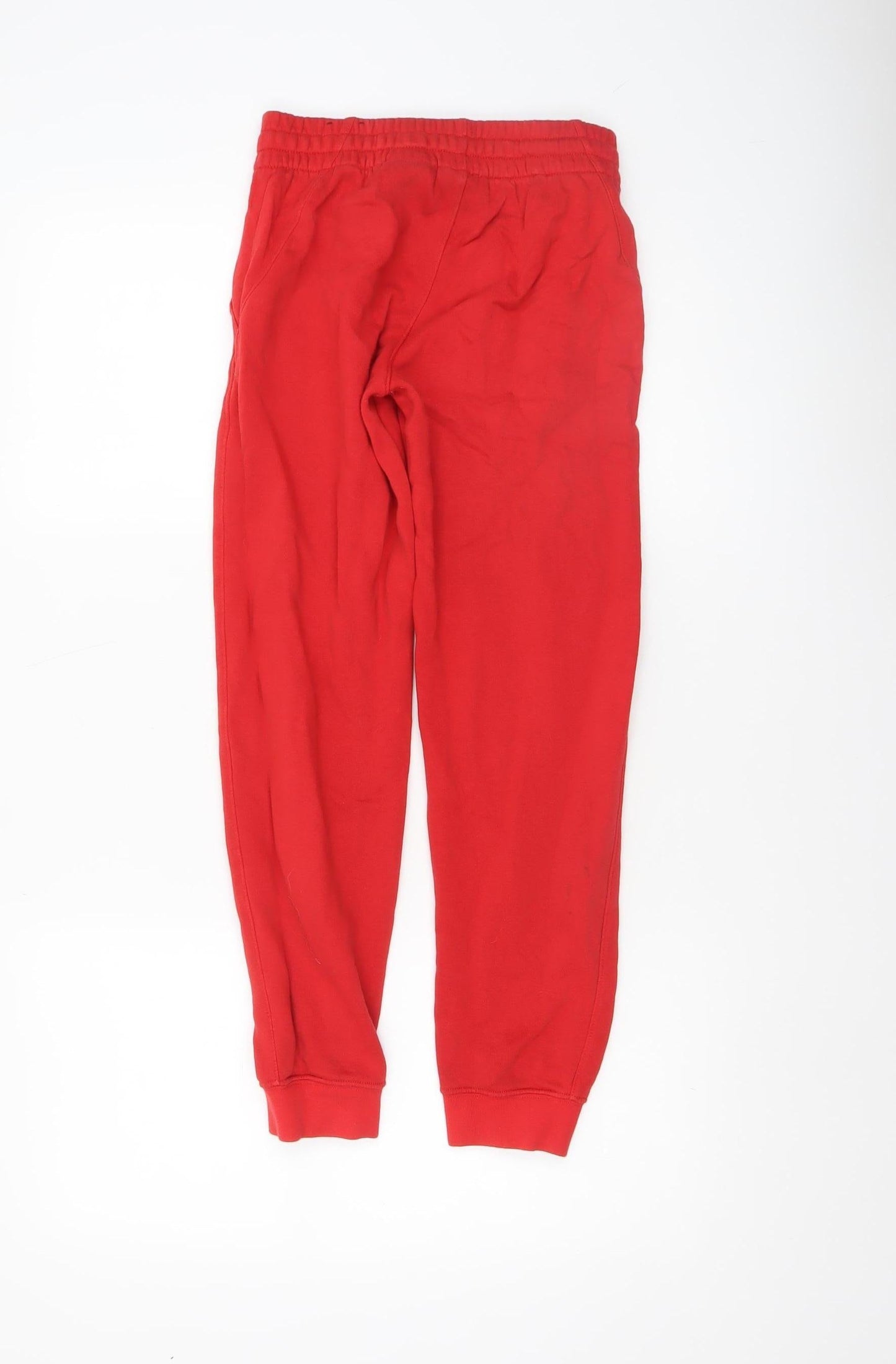 Boys UK Size 10-11 Years Nike Regular Fit Jogger Red Trousers