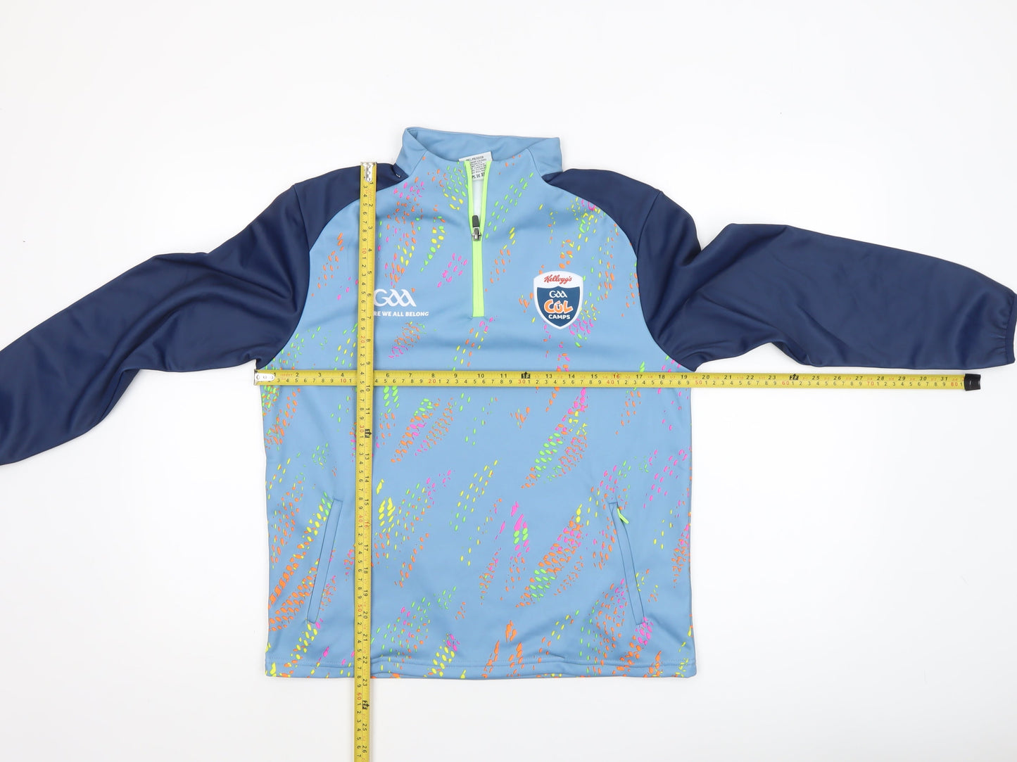 Masita Boys Blue 1/4 Zip Long Sleeve Sports Pullover Top 4 Years