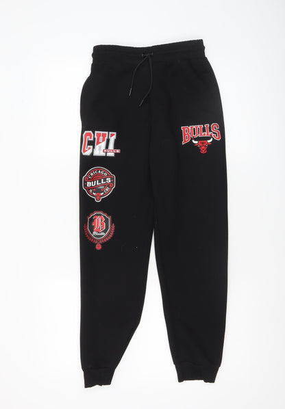 Boys UK Size 11-12 Years NBA Regular Fit Jogger Black Trousers