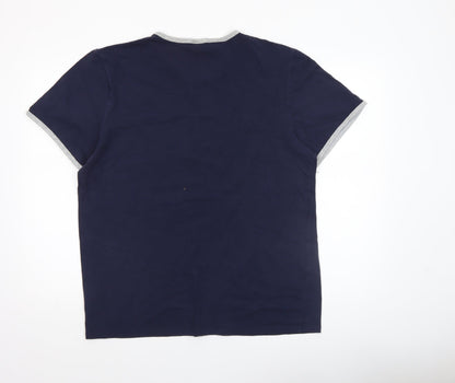 Mens UK Size L Cotton On Blue  T-Shirt