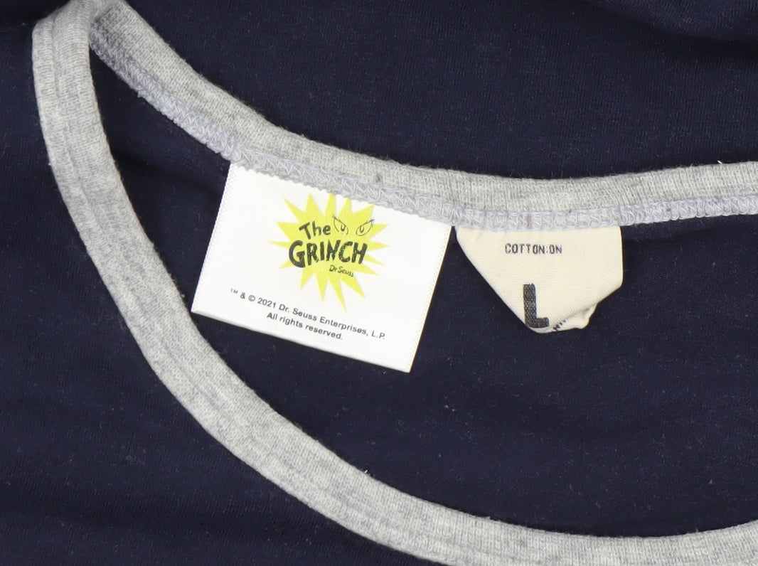 Mens UK Size L Cotton On Blue  T-Shirt