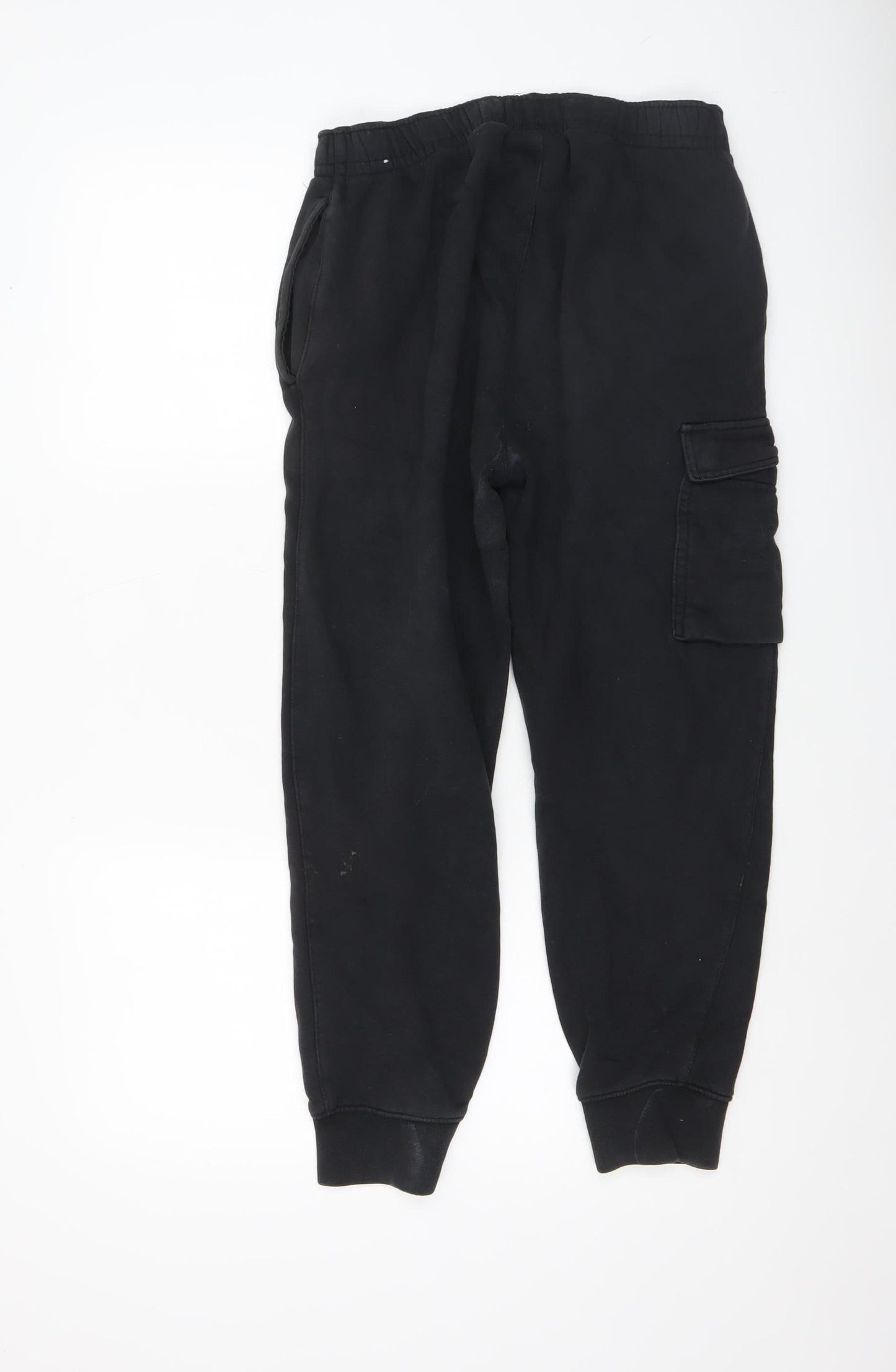 Mens UK Size S Nike Regular Fit Jogger Black Trousers