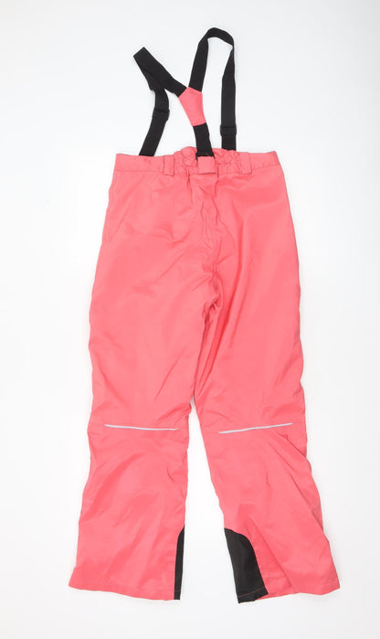 Girls UK Size 146 Crivit Regular Fit Snow Pants Pink Trousers
