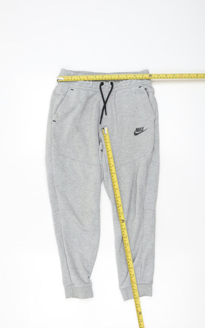 Boys UK Size M Nike Regular Fit Jogger Grey Trousers