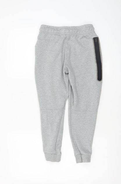 Boys UK Size M Nike Regular Fit Jogger Grey Trousers