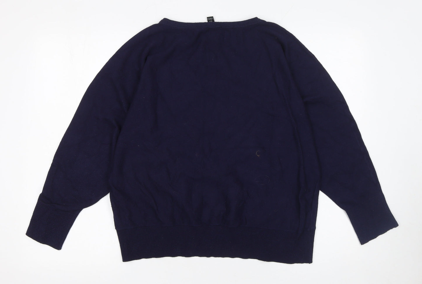 Womens UK Size 18 M&Co Blue Pullover Jumper