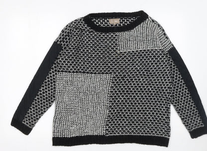 Womens UK Size 14 Soon Black Pullover Jumper