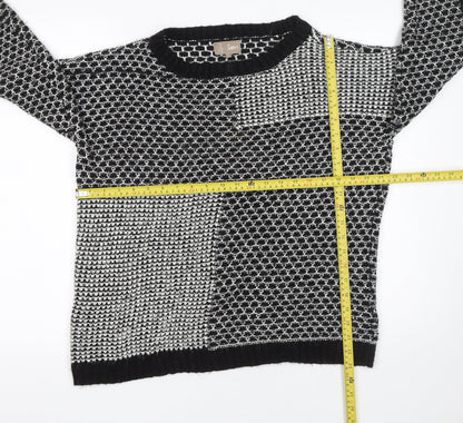 Womens UK Size 14 Soon Black Pullover Jumper
