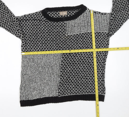 Womens UK Size 14 Soon Black Pullover Jumper