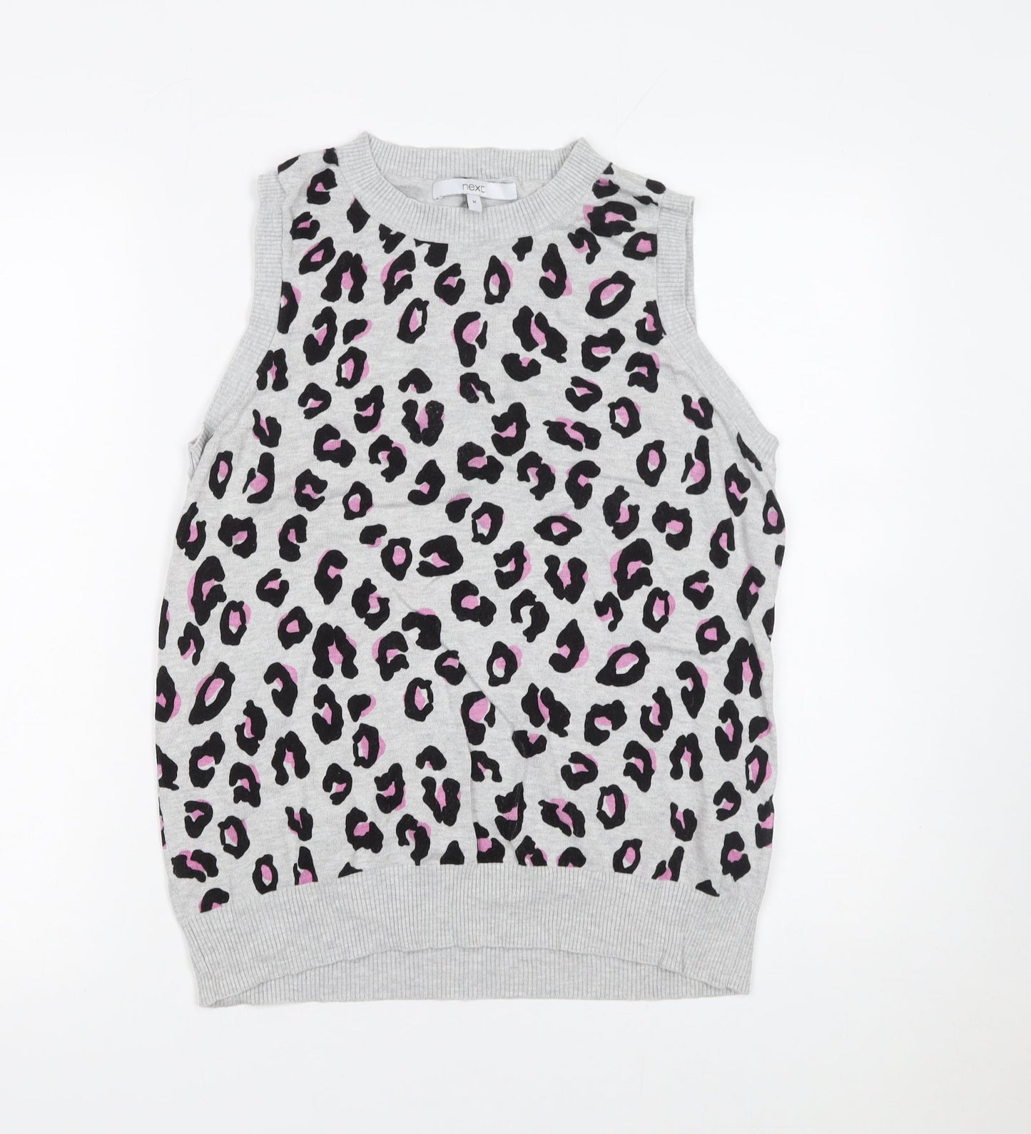 Womens UK Size M NEXT Grey Vest Jumper