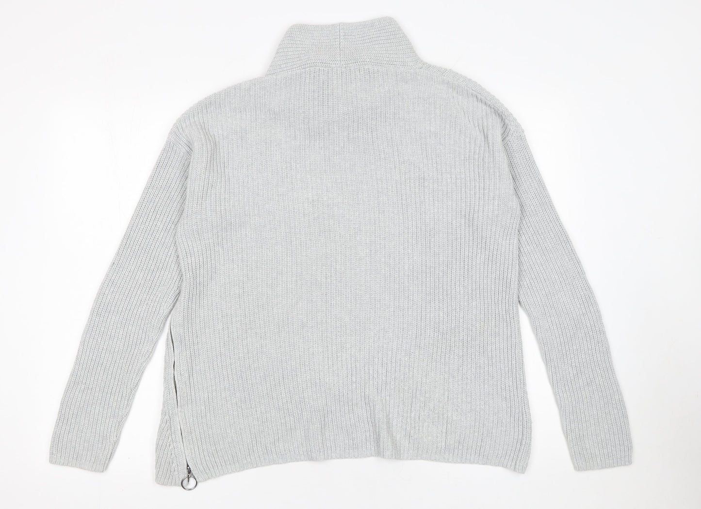 Womens UK Size 12 Oui Grey Pullover Jumper