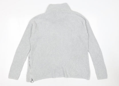 Womens UK Size 12 Oui Grey Pullover Jumper