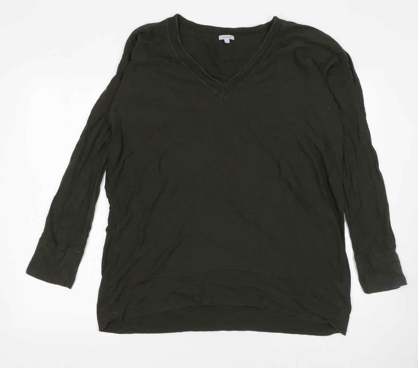 Womens UK Size L Jigsaw Black Pullover Jumper