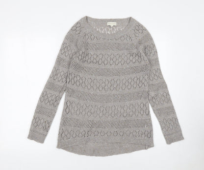 Womens UK Size S Monsoon Grey Pullover Jumper