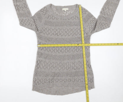Womens UK Size S Monsoon Grey Pullover Jumper