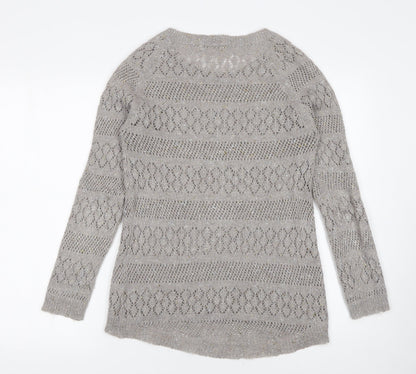 Womens UK Size S Monsoon Grey Pullover Jumper