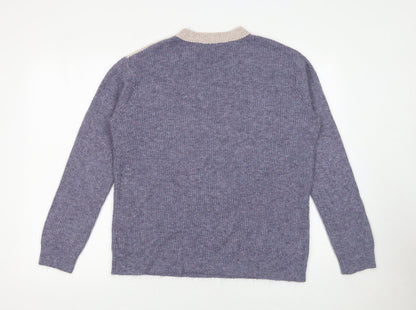 Womens UK Size M Papaya Multicoloured Pullover Jumper