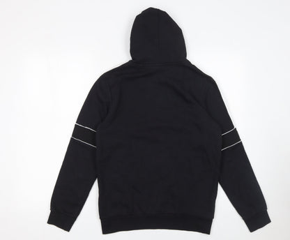 Boys UK Size 13-14 Years adidas Black Half Zip Hoodie