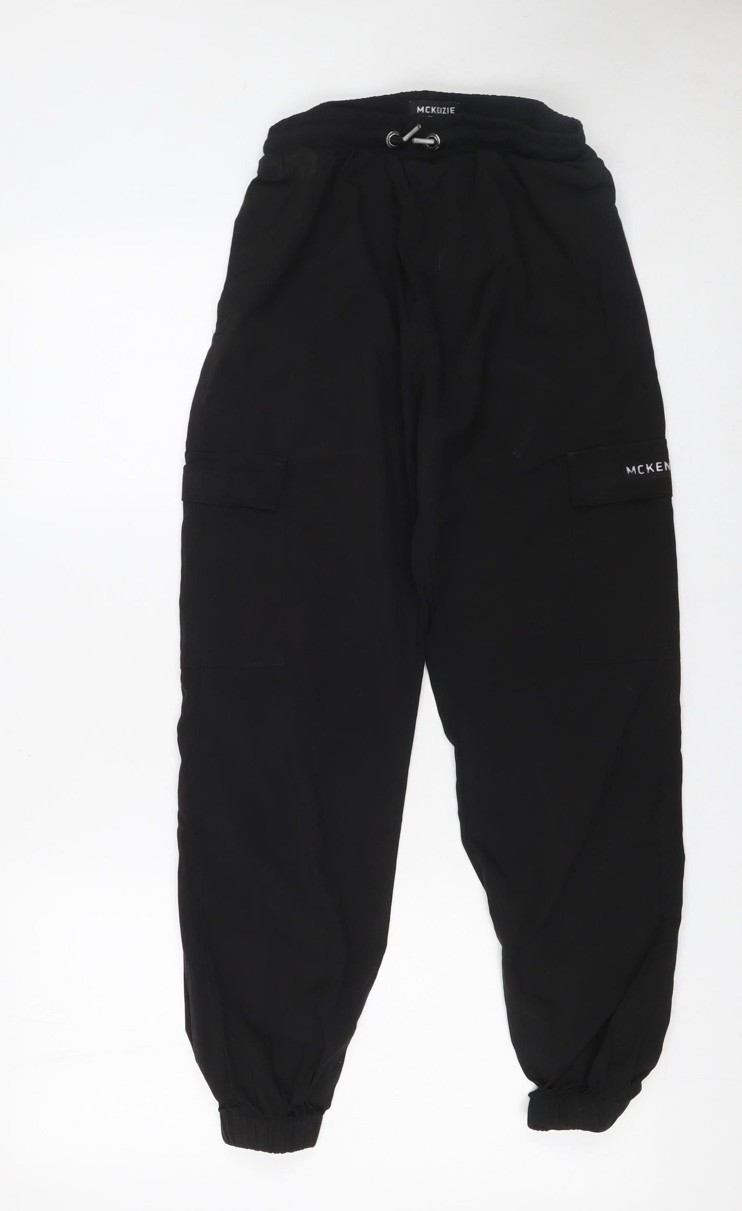 Boys UK Size 14 Years McKenzie Regular Fit Cargo Black Trousers
