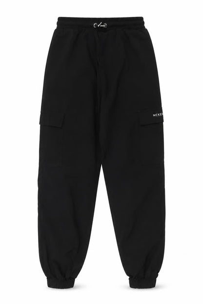 Boys UK Size 14 Years McKenzie Regular Fit Cargo Black Trousers